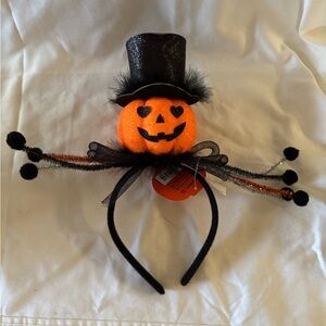 Super Cute Pumpkin with Top Hat Headband New with tags